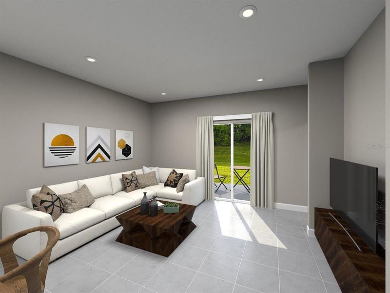 Furnished interior view inside a new home in Magnolia Bay - Premier Series, Nokomis (Image 3).