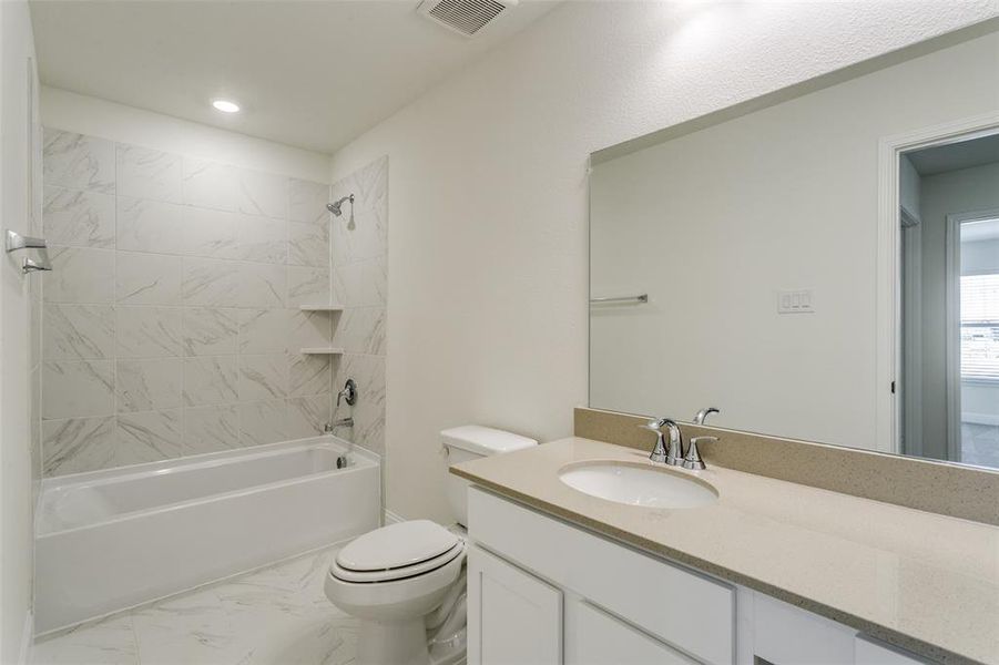 Furnished interior view inside a new home in The Preserve, Justin (Image 13).