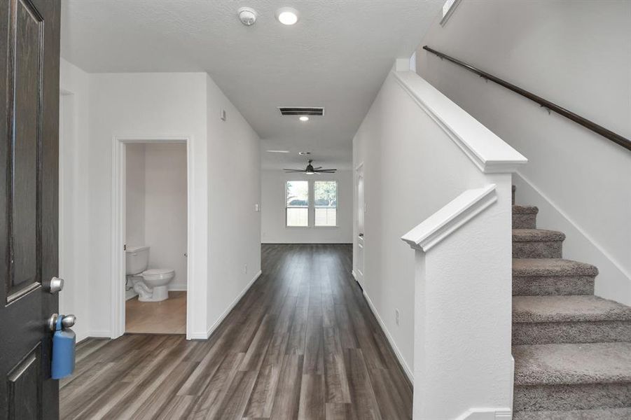 Boasting modern finishes- luxury vinyl plank flooring,Refrigerator,Full Size Washer & Dryer included!