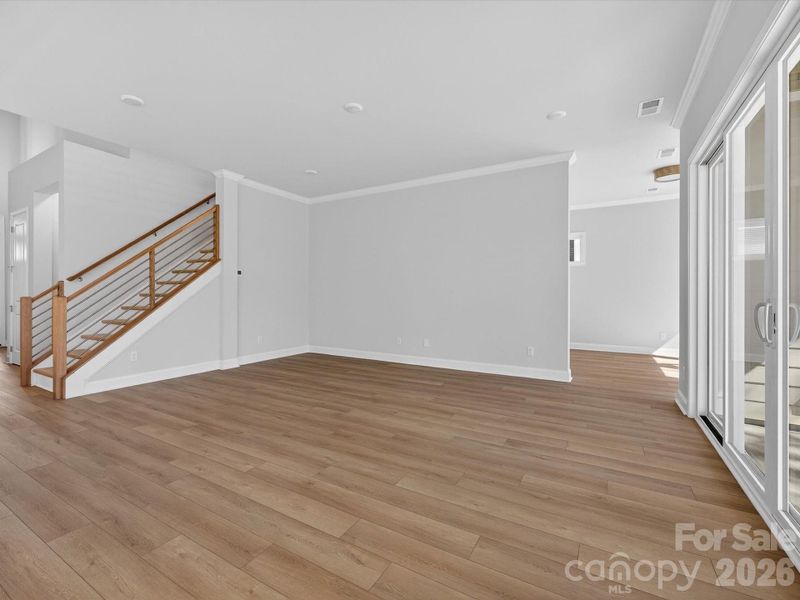 Spacious, unfurnished interior of a new home in North Creek Village, Huntersville (Image 23).