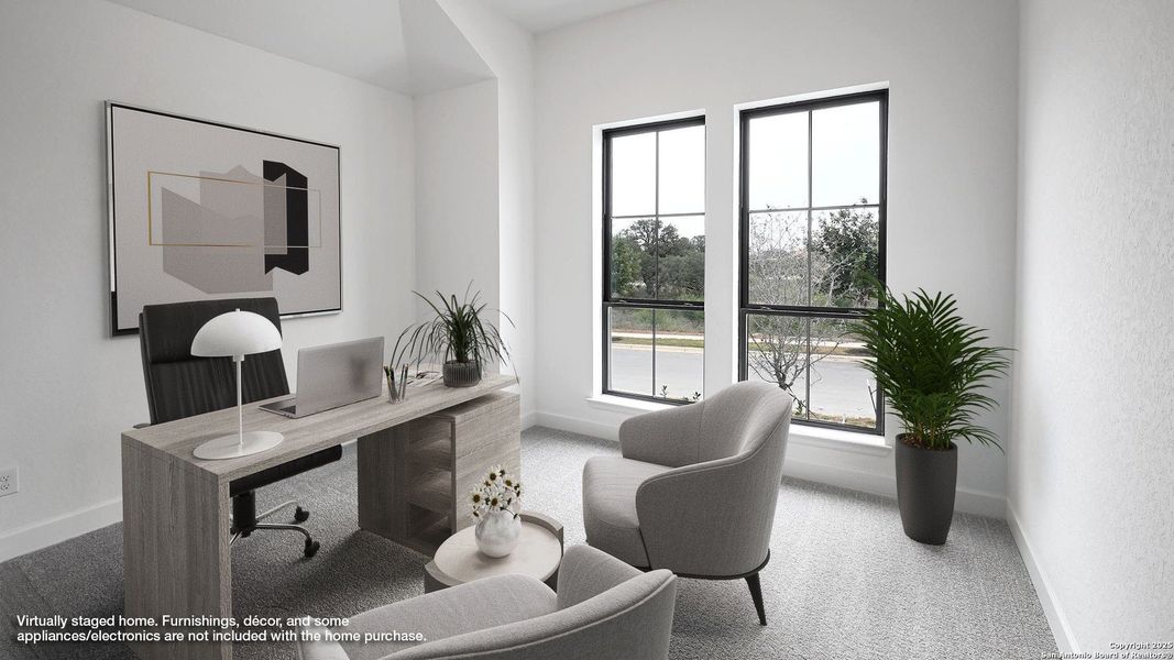Furnished interior view inside a new home in Veramendi 60', New Braunfels (Image 9).