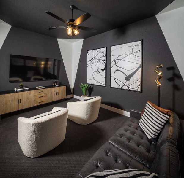 Representative furnished interior of a home built from the 216G by Highland Homes in Quail Hollow, Rockwall (Image 42).