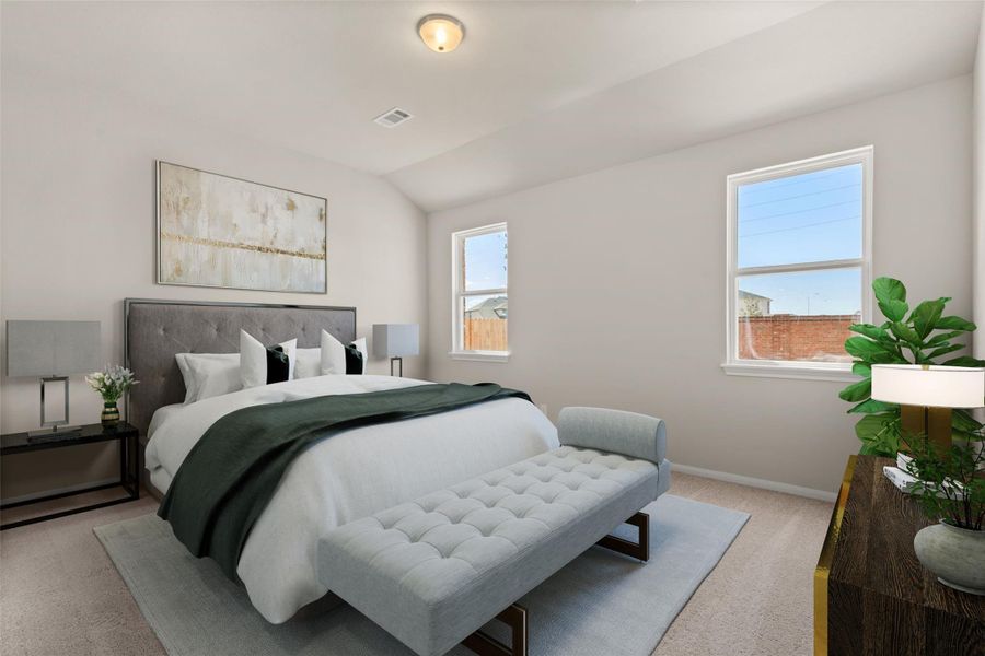 Furnished interior view inside a new home in Spring Creek Trails, Magnolia (Image 13).