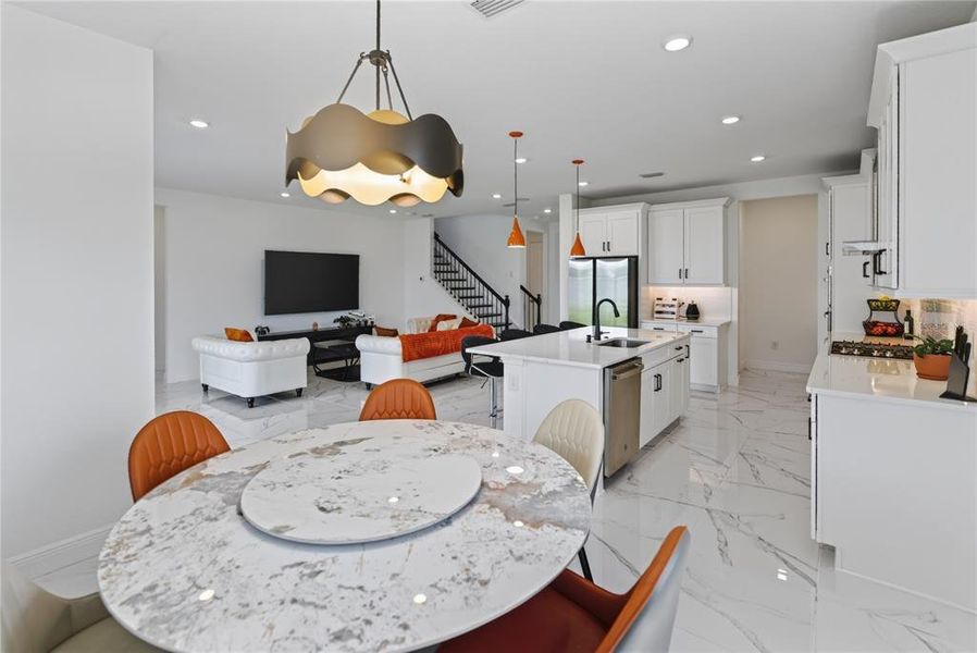 Furnished interior view inside a new home in , Sarasota (Image 57).