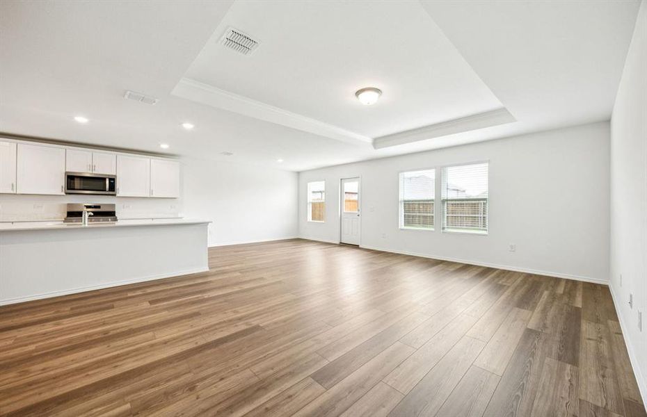 Gathering room with view of main living areas Gathering room with view of main living areas