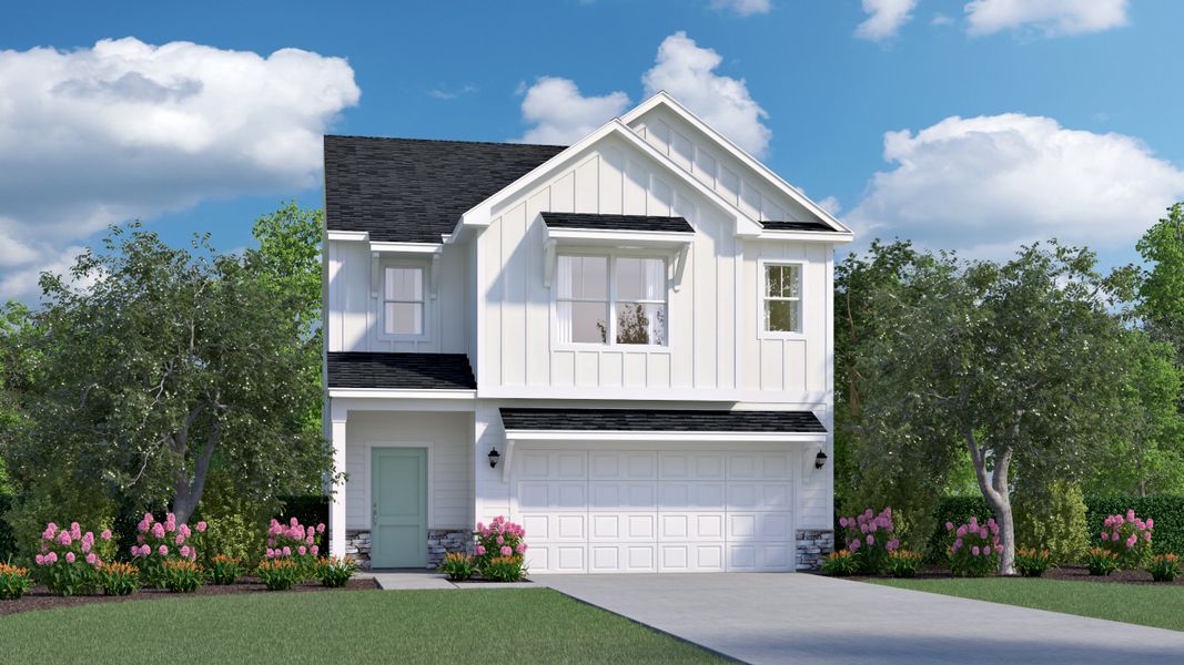 Representative exterior photo of a completed home built from the Thames by Veranda Homes in Hitchcock Preserve, Aiken, SC (Image 17). Representative exterior photo of a completed home built from the Thames by Veranda Homes in Hitchcock Preserve, Aiken, SC (Image 17).