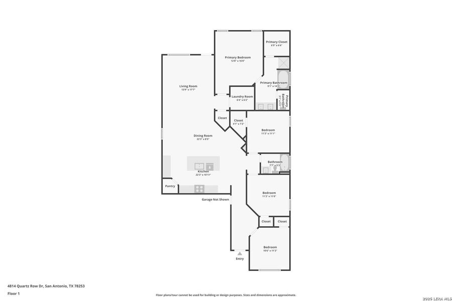 2D floor plan layout of this home in Riverstone at Westpointe, San Antonio, TX (Image 4).