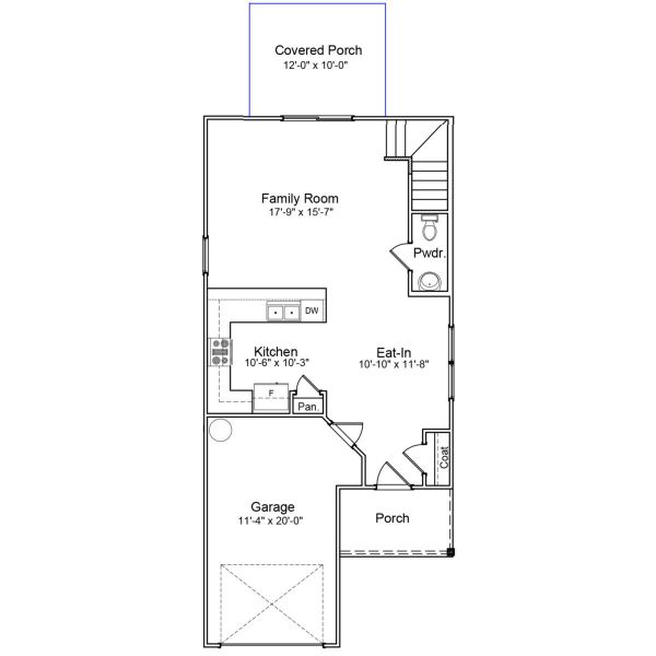 2D floor plan layout of this home in Hanes Lake, Winston-Salem, NC (Image 4).