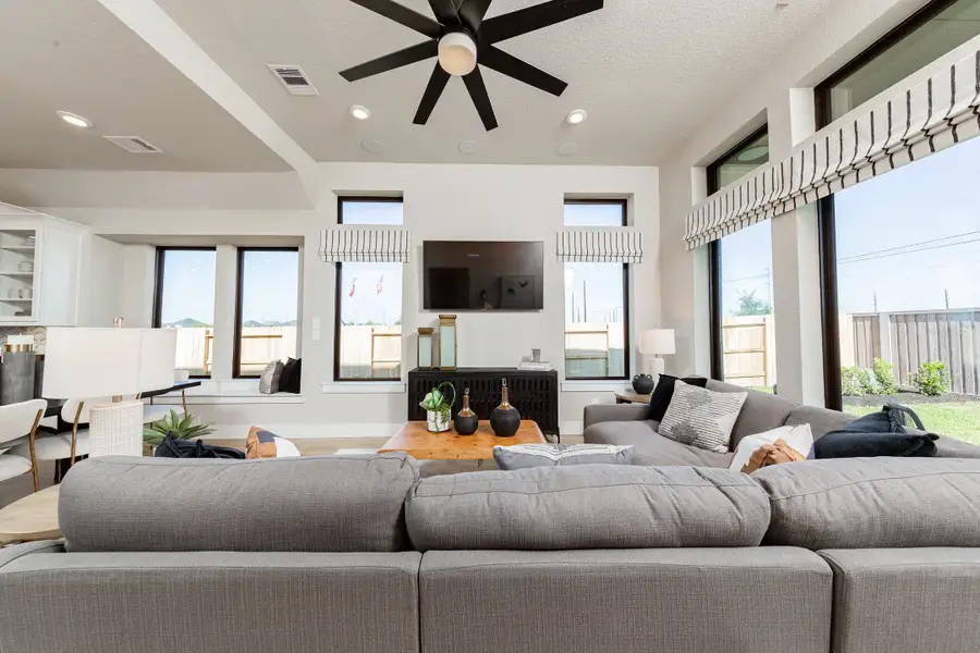 Representative furnished interior of a home built from the Cambridge by Beazer Homes in Arabella on the Prairie, Richmond (Image 9).