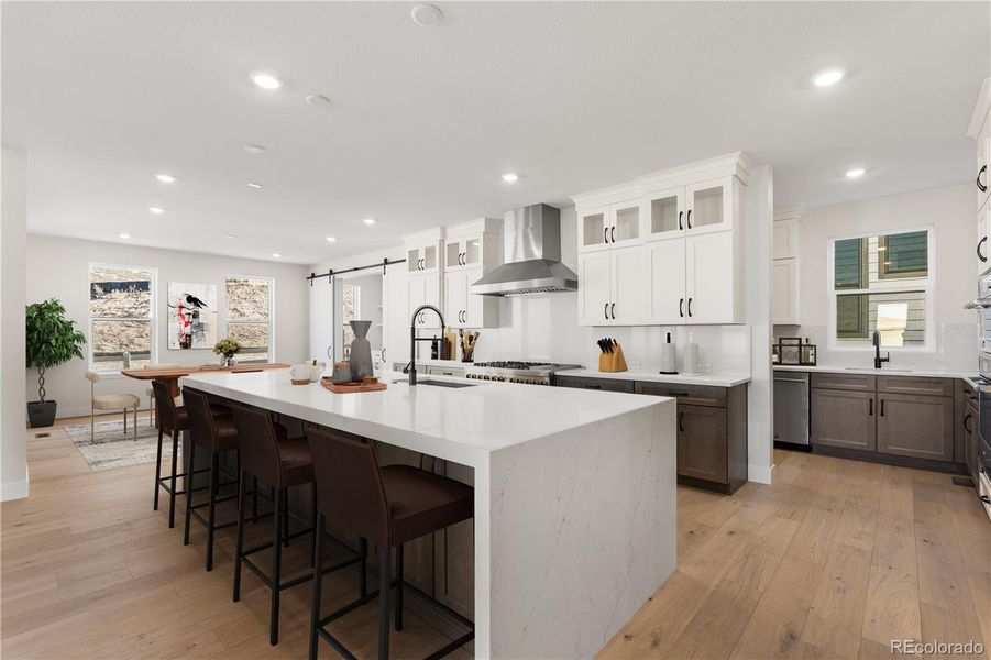 Furnished interior view inside a new home in Autograph at Lyric, Lone Tree (Image 22).