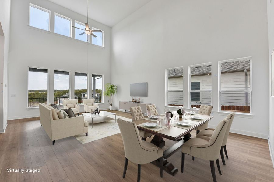 Representative furnished interior of a home built from the Piedmont by Taylor Morrison in Santa Rita Ranch, Liberty Hill (Image 8). Representative furnished interior of a home built from the Piedmont by Taylor Morrison in Santa Rita Ranch, Liberty Hill (Image 8).