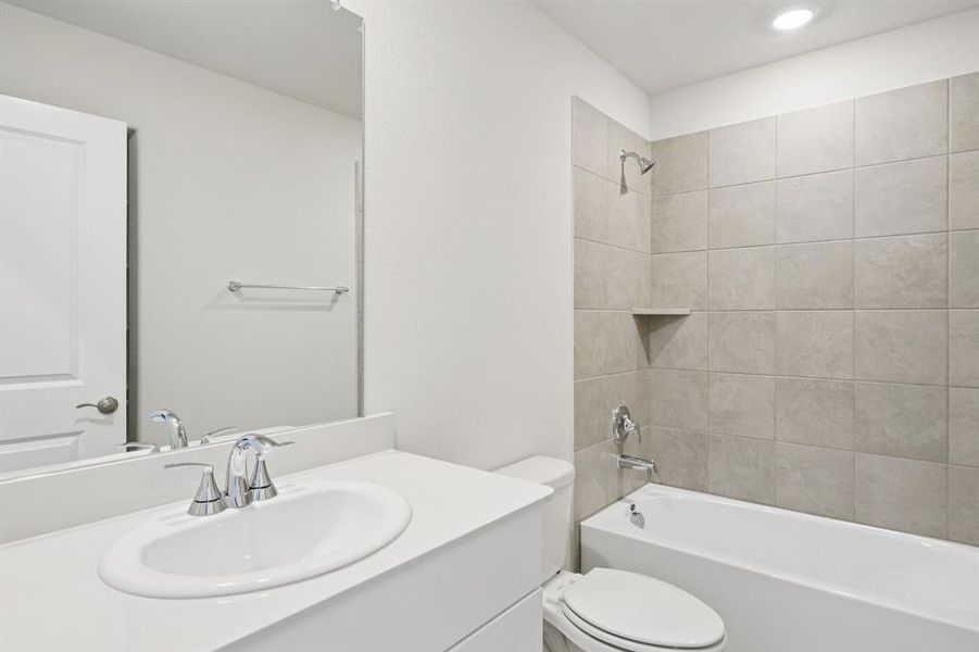 Furnished interior view inside a new home in Parks at Foster Crossing - Premier Series, Anna (Image 12). Furnished interior view inside a new home in Parks at Foster Crossing - Premier Series, Anna (Image 12).