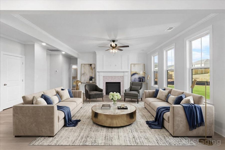Furnished interior view inside a new home in Tillery Park, Grovetown (Image 15).