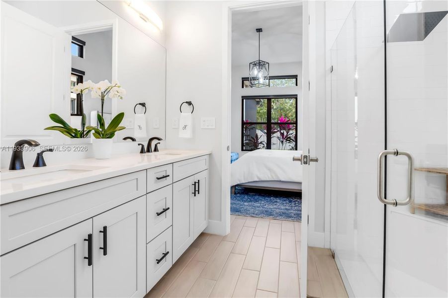 Furnished interior view inside a new home in , Parkland (Image 27).