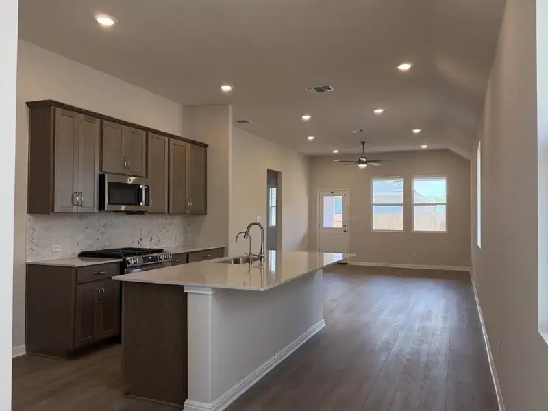 Furnished interior view inside a new home in La Cima, San Marcos (Image 4).