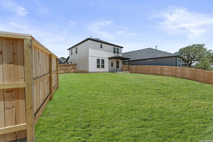 Exterior details and patio area of a home in Corley Farms, Boerne (Image 3).