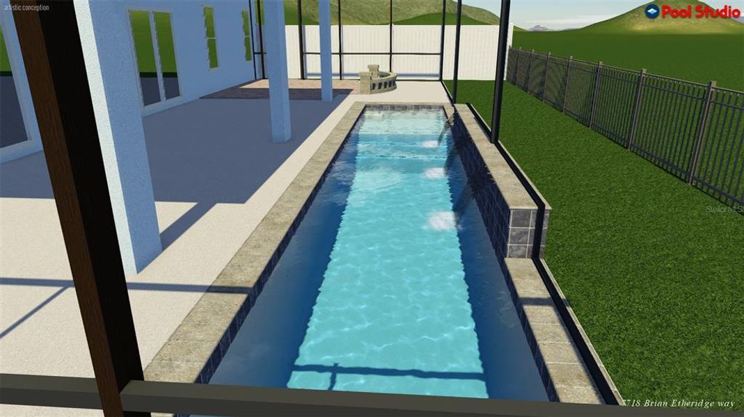 Exterior details and patio area of a home in , The Villages (Image 3). Exterior details and patio area of a home in , The Villages (Image 3).