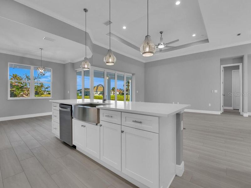 Furnished interior view inside a new home in , Rotonda West (Image 11).