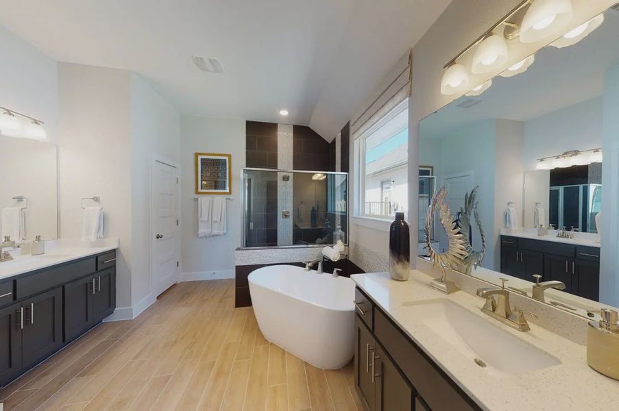 Furnished interior view inside a new home in The Reserve at Potranco Oaks, Castroville (Image 5).