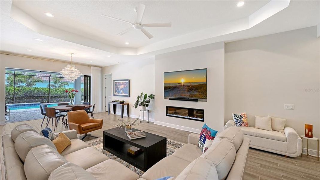 Furnished interior view inside a new home in Windward, Lakewood Ranch (Image 16). Furnished interior view inside a new home in Windward, Lakewood Ranch (Image 16).