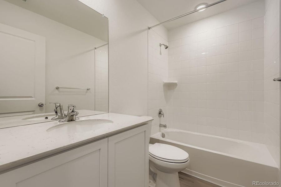 Furnished interior view inside a new home in Eastcreek Farm: Paired Homes, Thornton (Image 6).