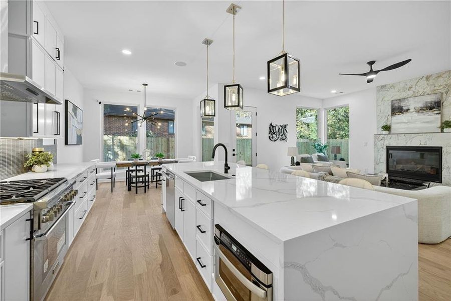 Furnished interior view inside a new home in , Atlanta (Image 5).