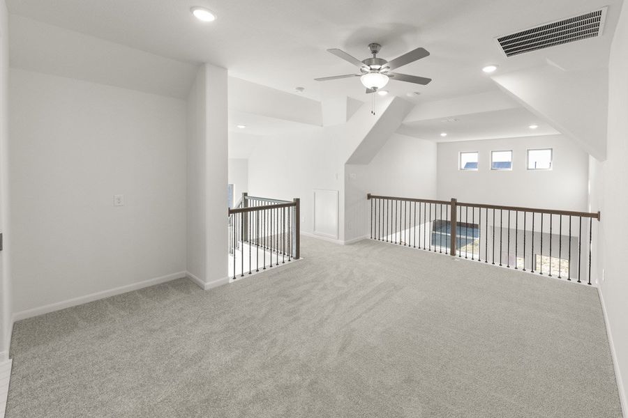 Representative unfurnished interior of a home built from the Grapevine by Pacesetter Homes in River Ranch, Van Alstyne (Image 22). Representative unfurnished interior of a home built from the Grapevine by Pacesetter Homes in River Ranch, Van Alstyne (Image 22).