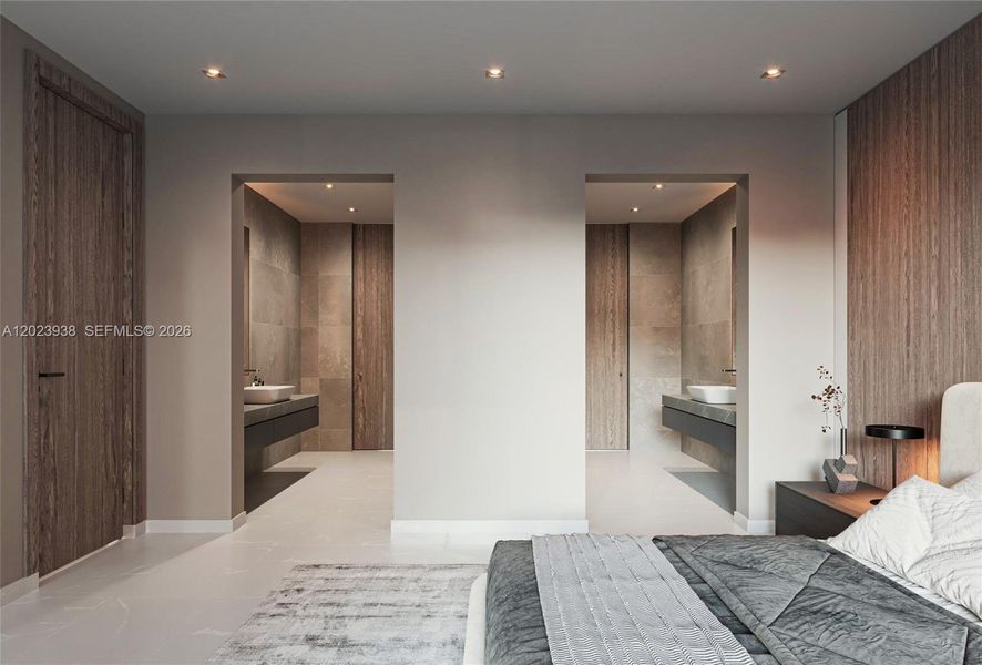 Furnished interior view inside a new home in , Fort Lauderdale (Image 9).