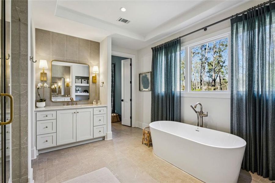 Furnished interior view inside a new home in , Brookhaven (Image 25).