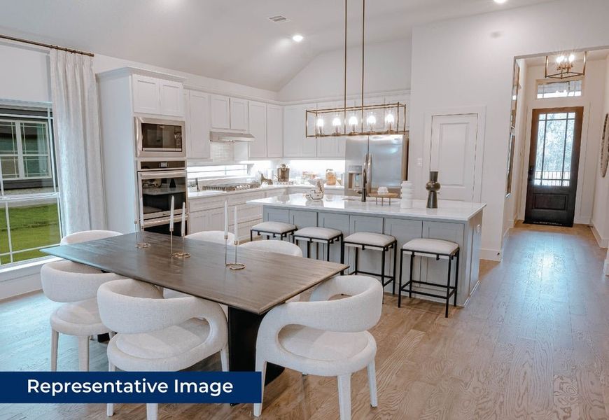 Representative furnished interior of a home built from the Inwood F by First Texas Homes in Solterra, Mesquite (Image 5).