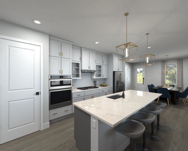 Skip takeout and prep dinner in the well-appointed kitchen.