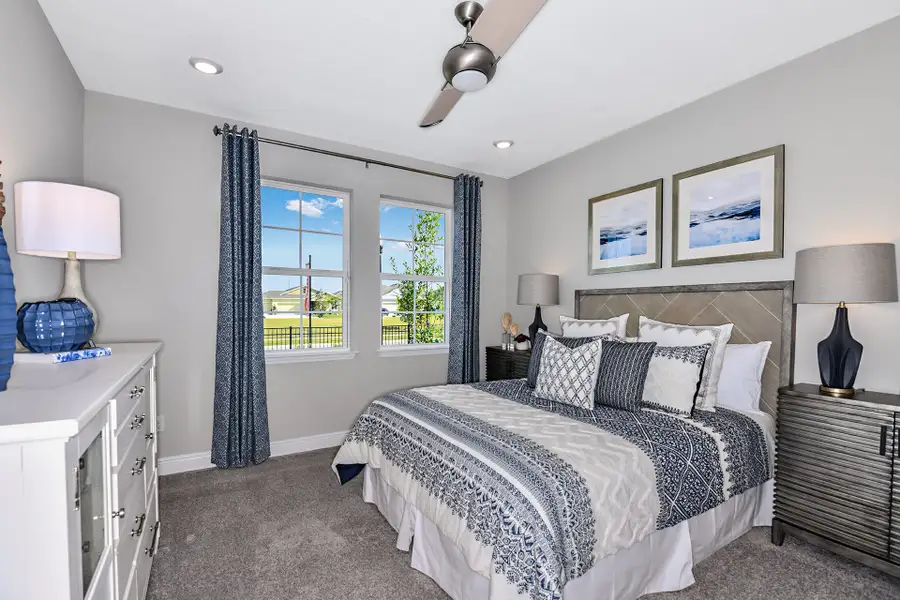 Furnished interior view inside a new home in Estates at Lake Jesup, Sanford (Image 3). Furnished interior view inside a new home in Estates at Lake Jesup, Sanford (Image 3).
