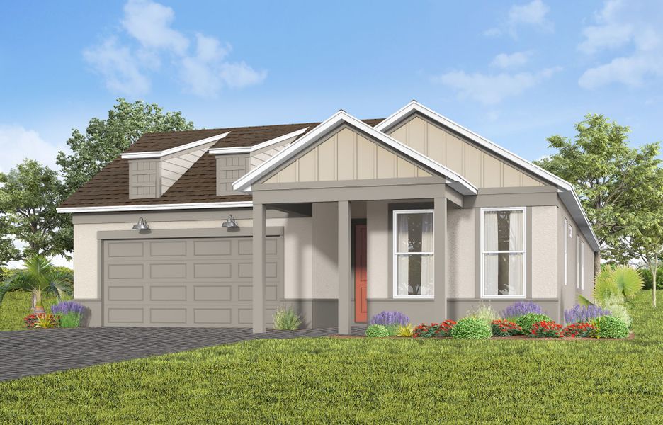 Representative exterior photo of a completed home built from the Concord by Pulte Homes in Lakehaven Estates, Clermont, FL (Image 23). Representative exterior photo of a completed home built from the Concord by Pulte Homes in Lakehaven Estates, Clermont, FL (Image 23).