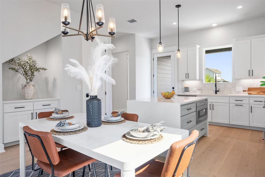 Furnished interior view inside a new home in , Austin (Image 5). Furnished interior view inside a new home in , Austin (Image 5).