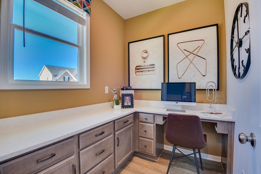 Furnished interior view inside a new home in The Beacon at Old Peachtree Single Family Homes, Lawrenceville (Image 221).
