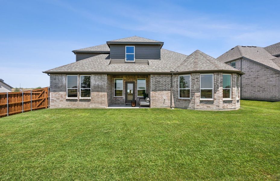 Exterior details and patio area of a home in Westside Preserve, Midlothian (Image 3).