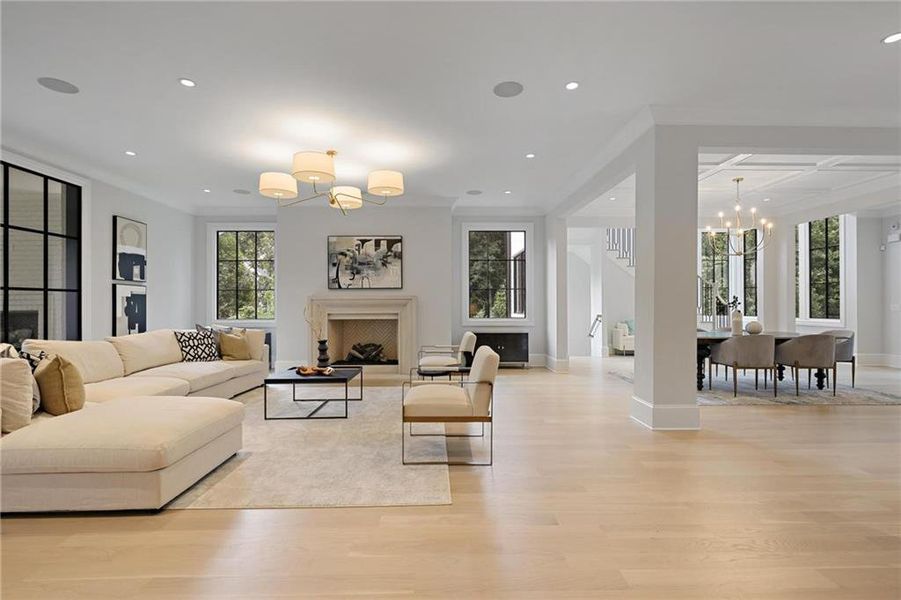 Furnished interior view inside a new home in , Atlanta (Image 41).