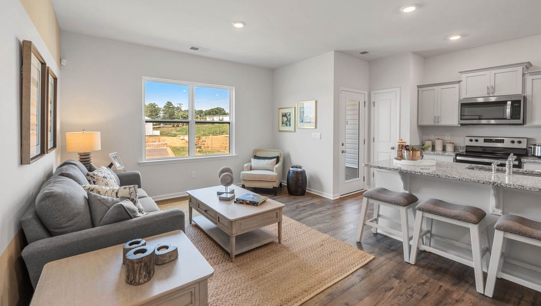 Furnished interior view inside a new home in Tanglewood Townes, Greenville (Image 12).