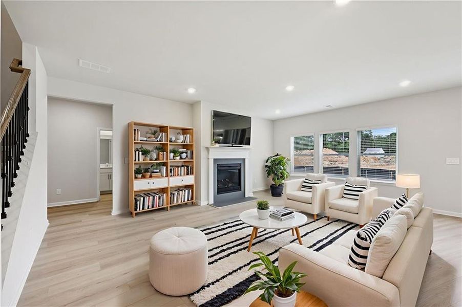 Furnished interior view inside a new home in Westmont Preserve, Powder Springs (Image 11).