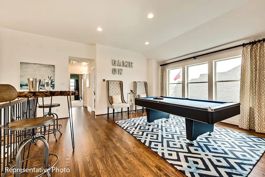 Representative furnished interior of a home built from the Alexandria II by Grand Homes in Grand Oaks, Celina (Image 14).