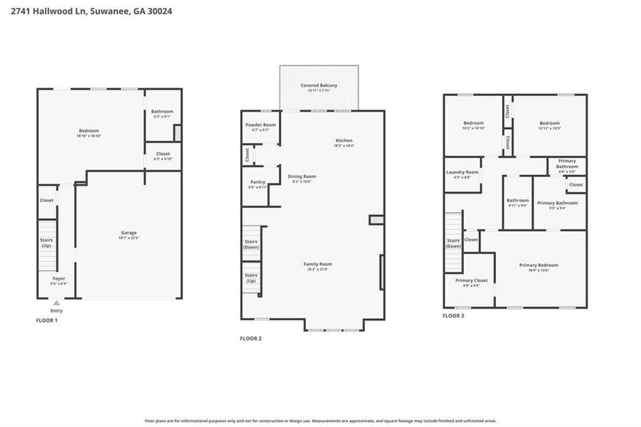 2D floor plan layout of this home in , Suwanee, GA (Image 6).