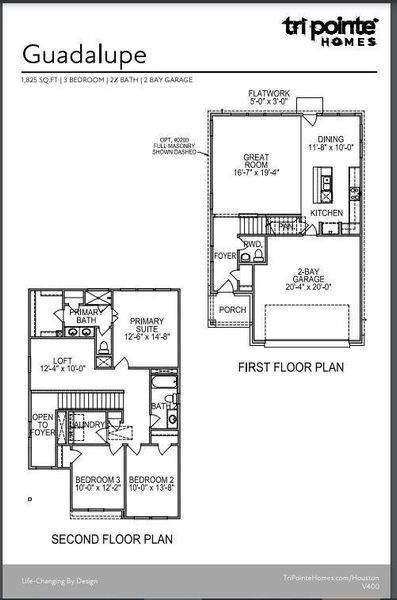 2D floor plan layout of this home in Mason Woods, Cypress, TX (Image 3).