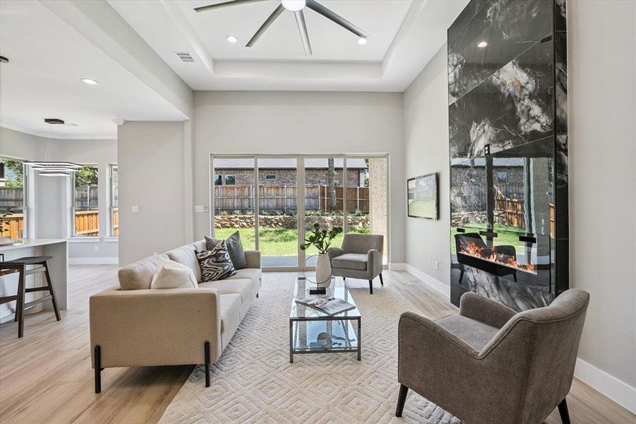 Furnished interior view inside a new home in , Arlington (Image 11).