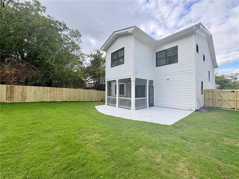Exterior details and patio area of a home in , Atlanta (Image 3).