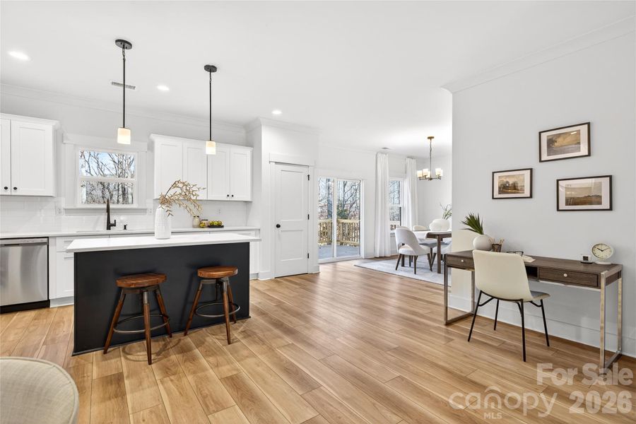 Furnished interior view inside a new home in , Charlotte (Image 13).