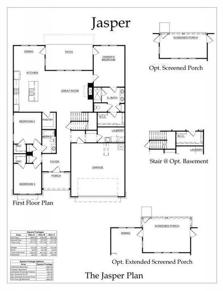 2D floor plan layout of this home in , Ellijay, GA (Image 3).