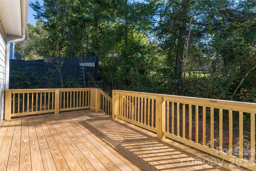 Exterior details and patio area of a home in , Asheville (Image 28).