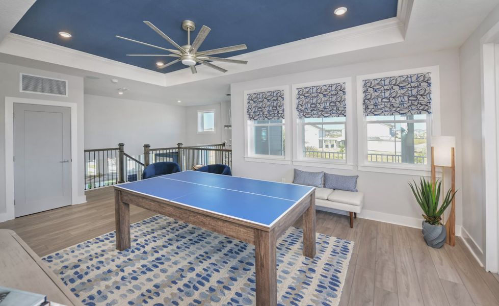 Furnished interior view inside a new home in Laureate Park, Orlando (Image 29).