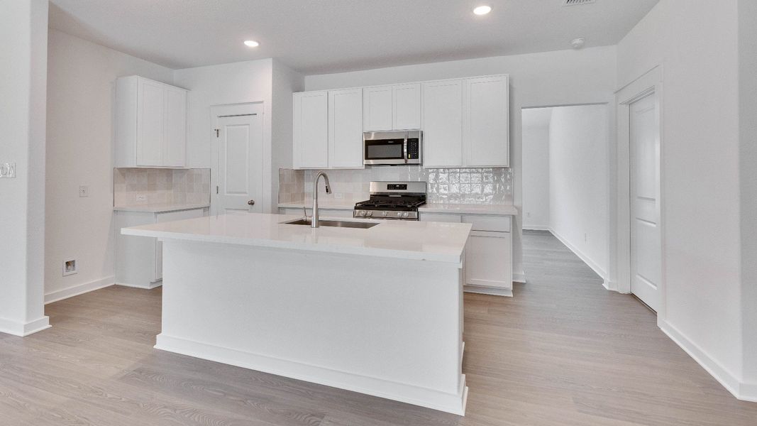 Furnished interior view inside a new home in Creeks Crossing, Elgin (Image 9).