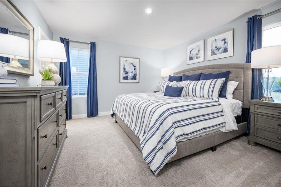 Representative furnished interior of a home built from the Aruba Bay by Ryan Homes in Carolina Crofts, Greenville (Image 8).